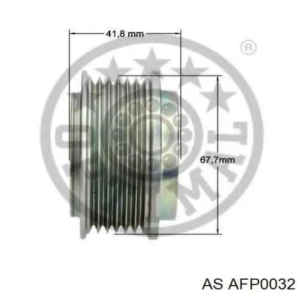 Koło pasowe alternatora AFP0032 AS/Auto Storm
