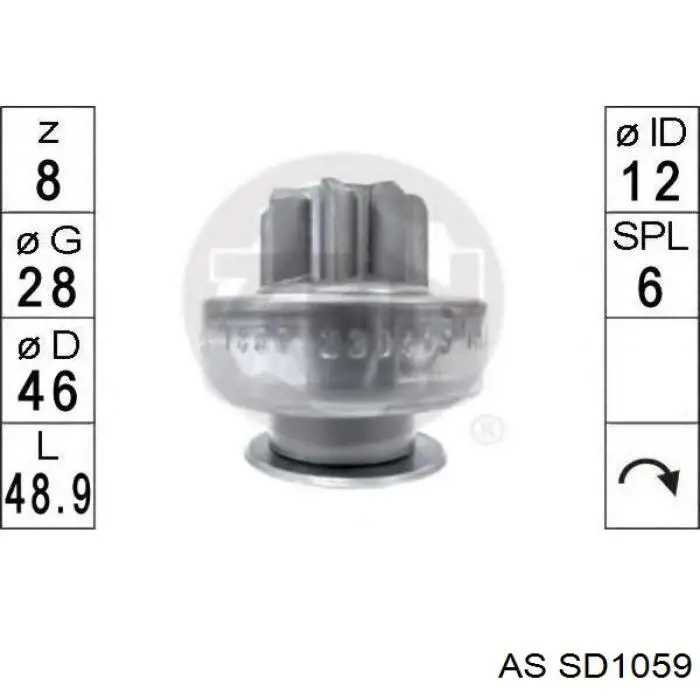 Bendiks rozrusznika AS/Auto Storm SD1059 cena, od 18,44 USD