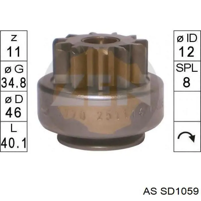 Bendiks rozrusznika AS/Auto Storm SD1059 cena, od 18,44 USD
