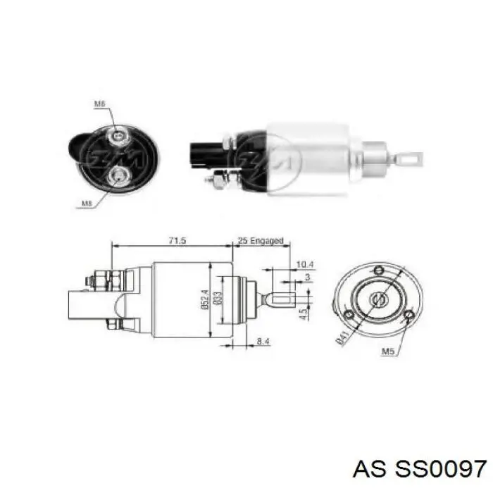 Elektromagnes rozrusznika VAG 0AH911287A cena, od  