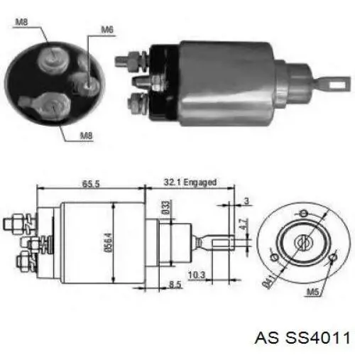 Elektromagnes rozrusznika Fiat/Alfa/Lancia 9945030 cena, od 31,53 USD