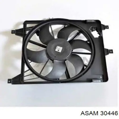 Do koszyka 30446 Asam Wentylator elektryczny układu chłodzenia kompletny (silnik+wirnik)