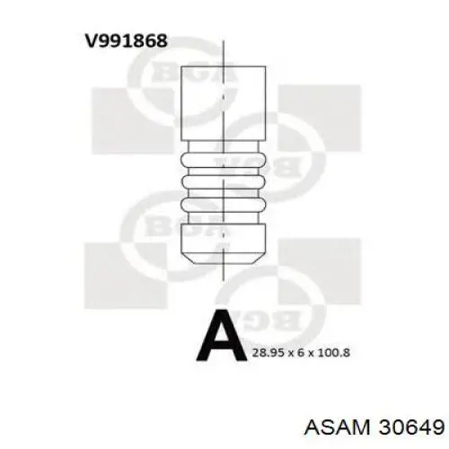 Zawór wydechowy Asam 30649 cena, od 15,73 USD