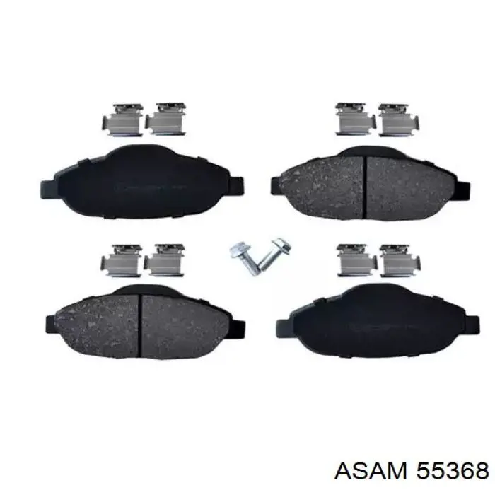 55368 Asam Klocki hamulcowe przednie tarczowe