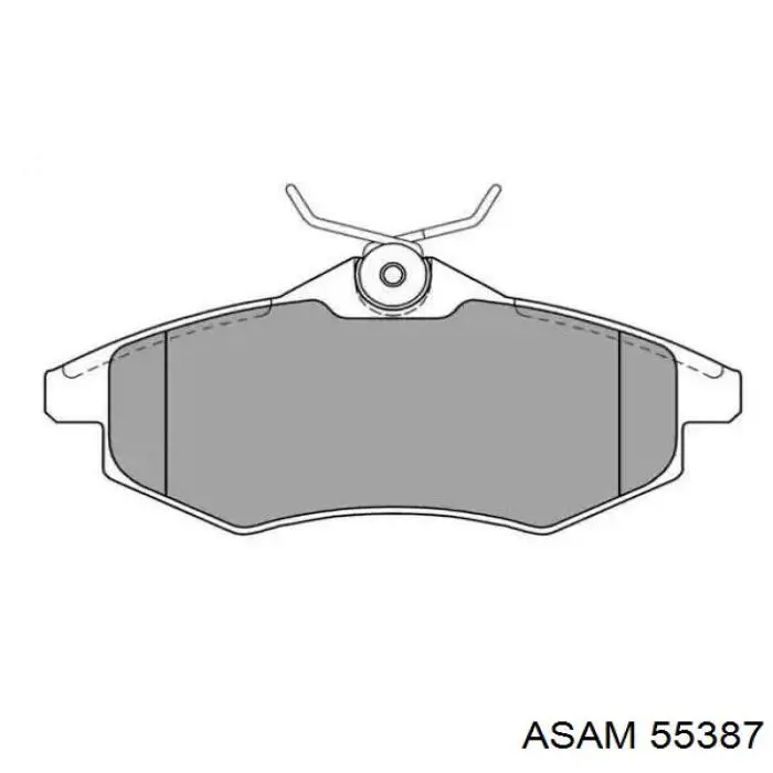 Klocki hamulcowe przednie tarczowe Asam 55387 cena, od 24,83 USD