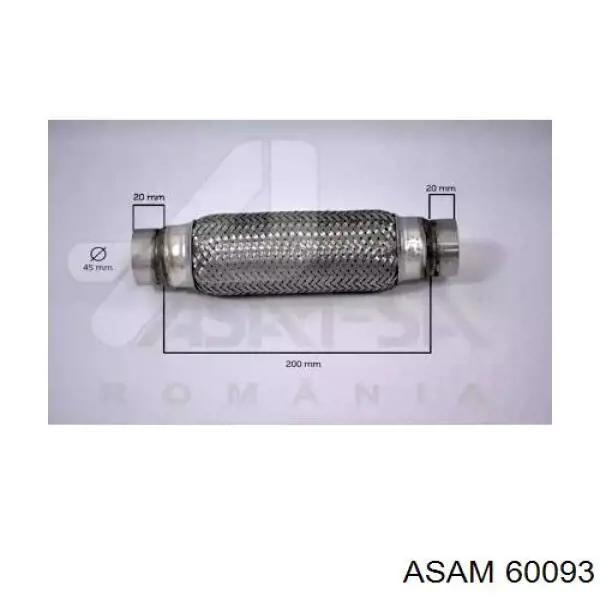 60093 Asam Łącznik elastyczny wydechu