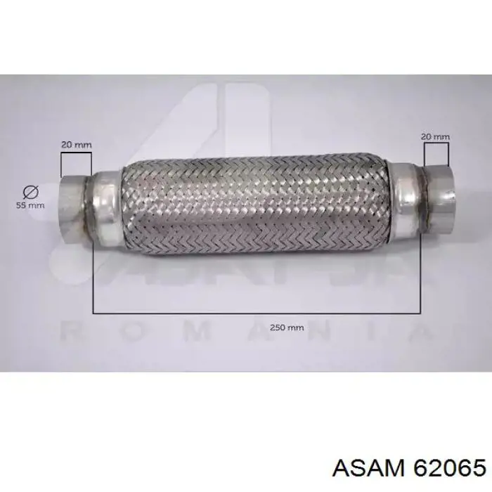 Do koszyka 62065 Asam Łącznik elastyczny wydechu