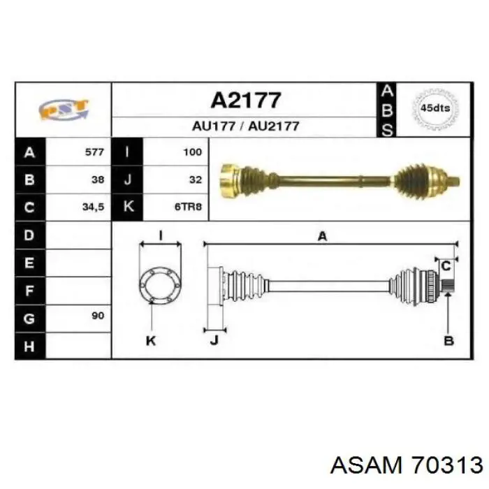 Filtr powietrza Asam 70313 cena, od 9,48 USD