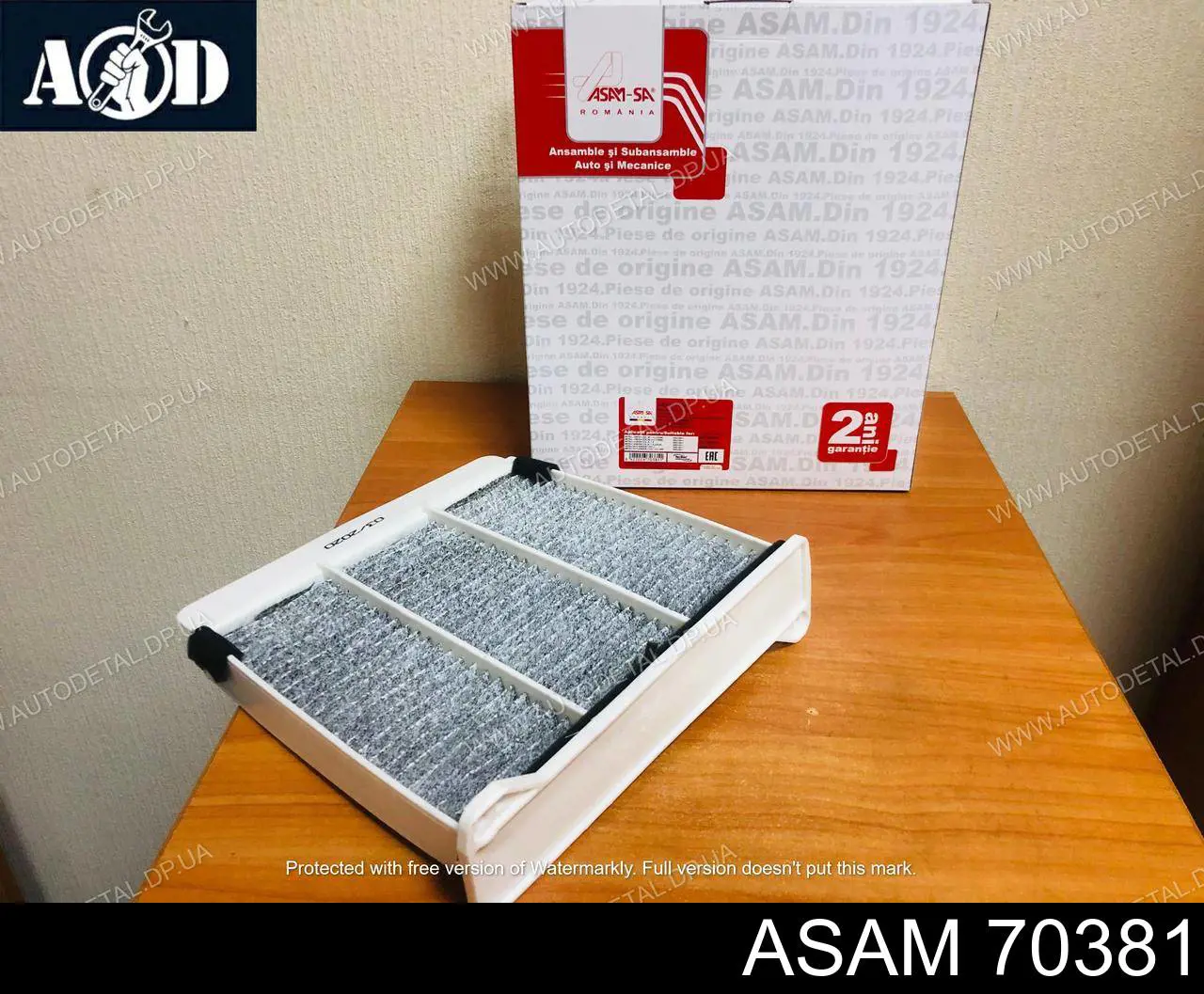 Filtr kabiny Asam 70381 cena, od 9,99 USD
