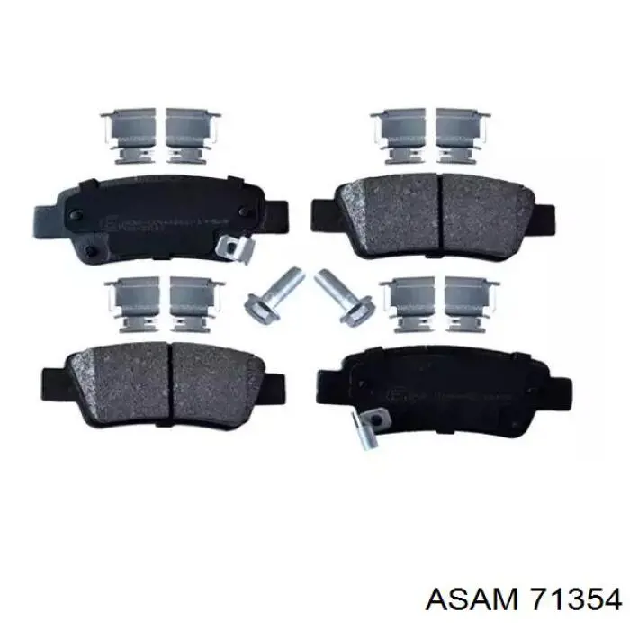 Okładziny (klocki) do hamulców tarczowych tylne Asam 71354 cena, od 19,55 USD