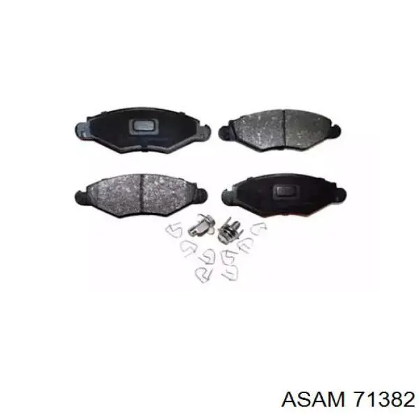 71382 Asam Klocki hamulcowe przednie tarczowe