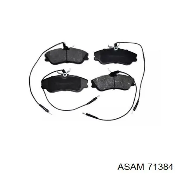 71384 Asam Klocki hamulcowe przednie tarczowe