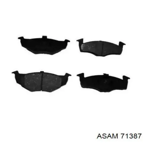 Klocki hamulcowe przednie tarczowe Asam 71387 cena, od 22,63 USD