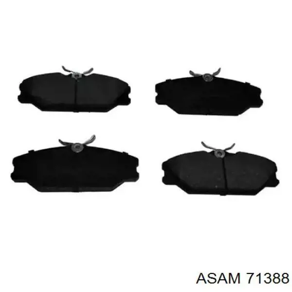 71388 Asam Klocki hamulcowe przednie tarczowe