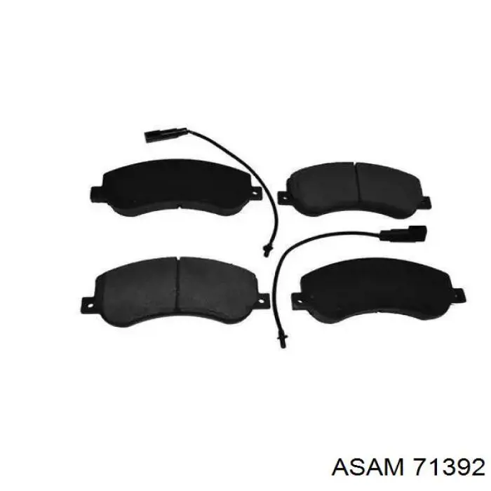 71392 Asam Klocki hamulcowe przednie tarczowe