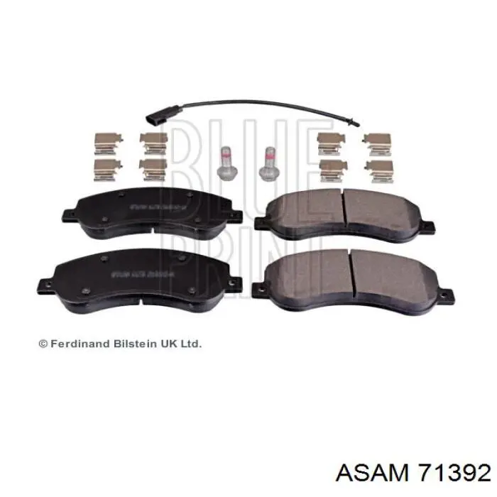 Klocki hamulcowe przednie tarczowe Asam 71392 cena, od 28,95 USD