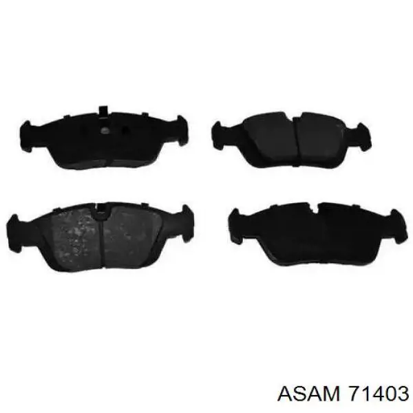 71403 Asam Klocki hamulcowe przednie tarczowe