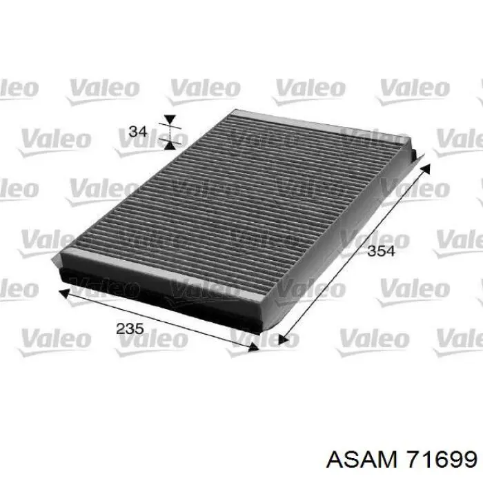 Filtr kabiny Asam 71699 cena, od 10,50 USD
