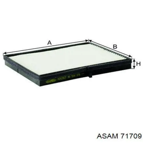 Filtr kabiny Asam 71709 cena, od 7,66 USD