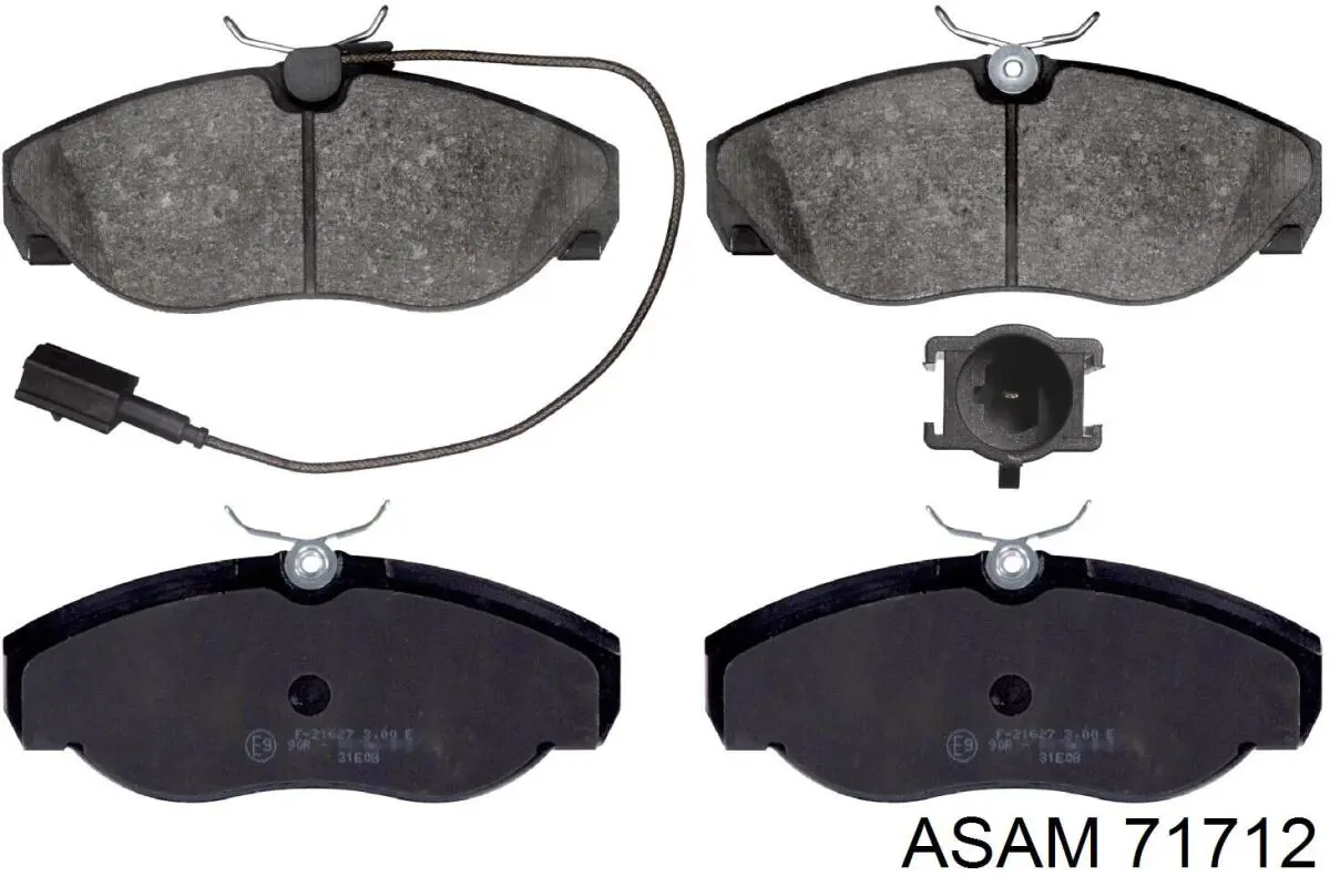 Klocki hamulcowe przednie tarczowe Asam 71712 cena, od 29,13 USD
