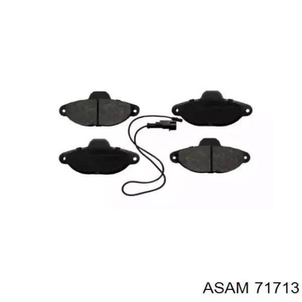 Klocki hamulcowe przednie tarczowe Asam 71713 cena, od 21,59 USD