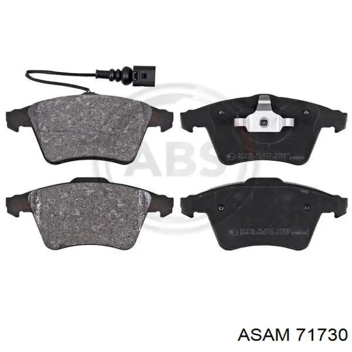 Klocki hamulcowe przednie tarczowe Asam 71730 cena, od 31,61 USD