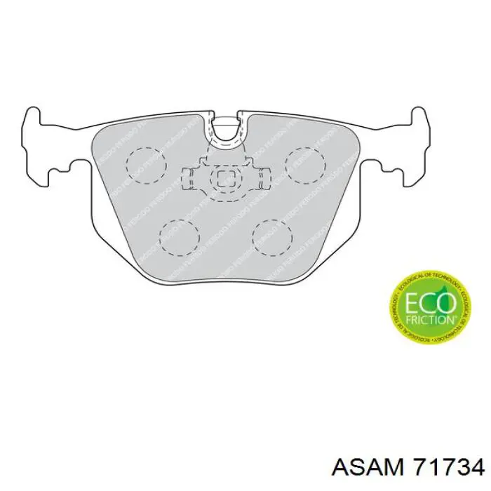 Do koszyka 71734 Asam Klocki hamulcowe przednie tarczowe