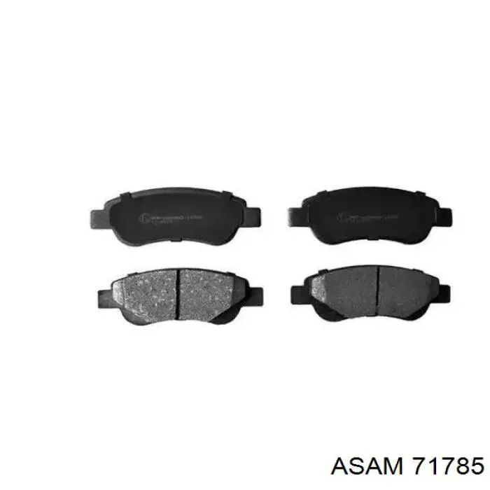 Klocki hamulcowe przednie tarczowe Asam 71785 cena, od 21,47 USD