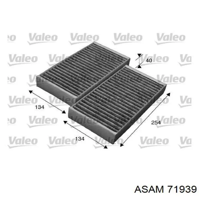 Filtr kabiny Asam 71939 cena, od 19,35 USD