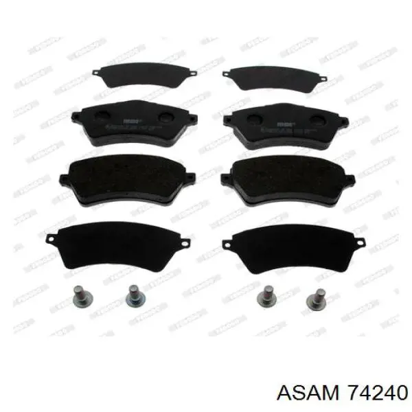 Klocki hamulcowe przednie tarczowe Asam 74240 cena, od 30,72 USD