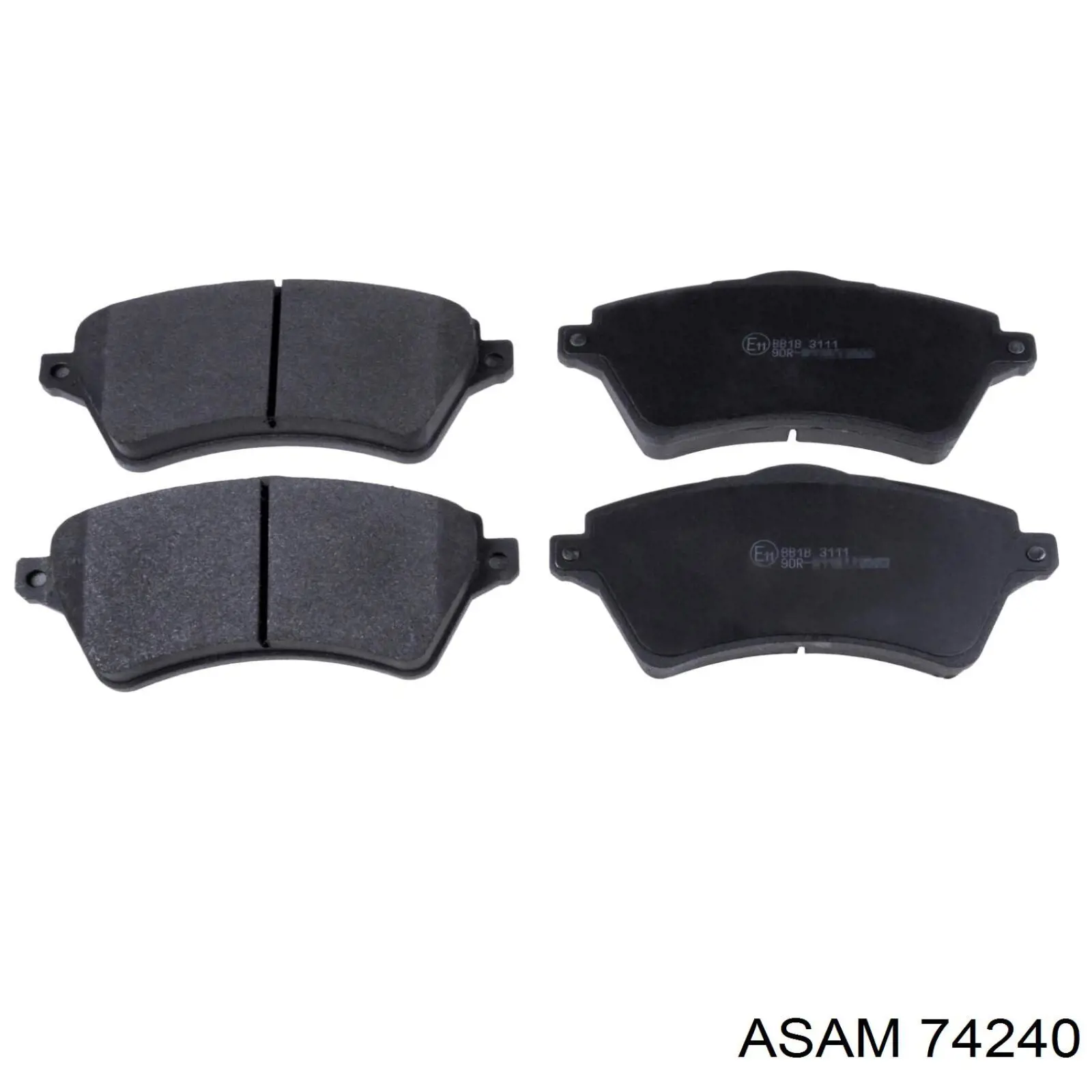 74240 Asam Klocki hamulcowe przednie tarczowe