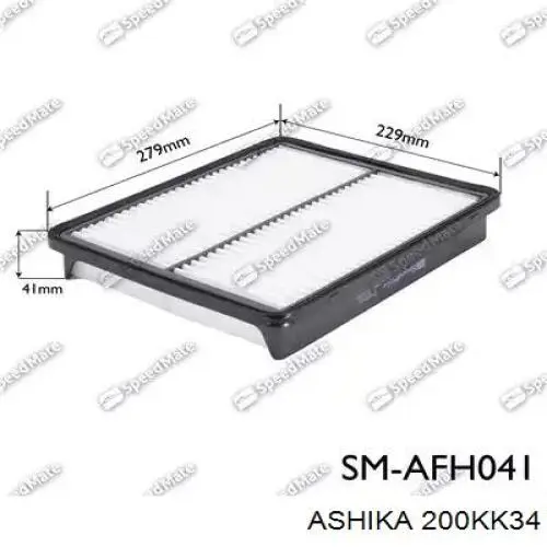 200KK34 Ashika Filtr powietrza