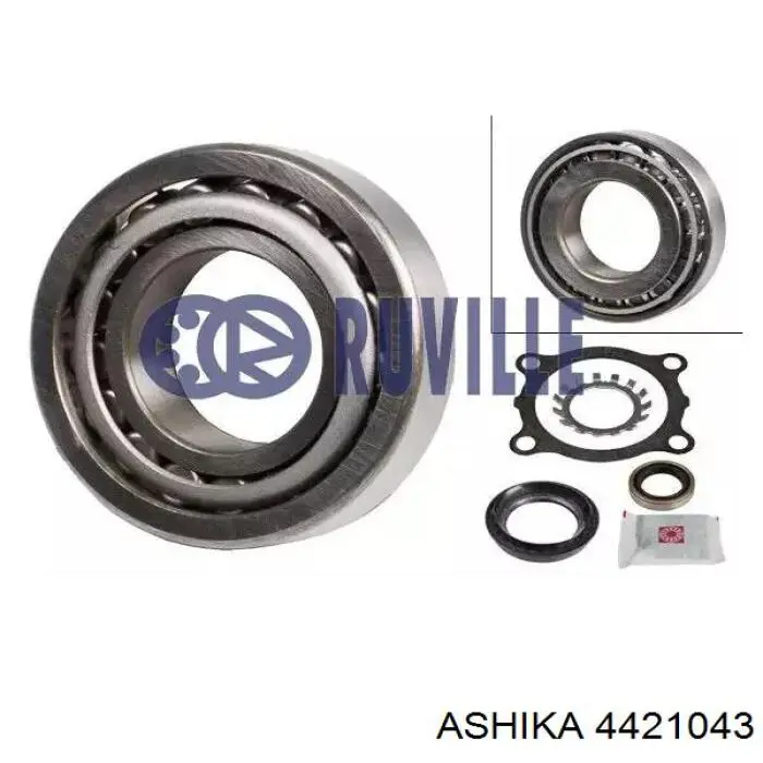 Lożysko półosi mostu tylnego Ashika 4421043 cena, od 39,14 USD