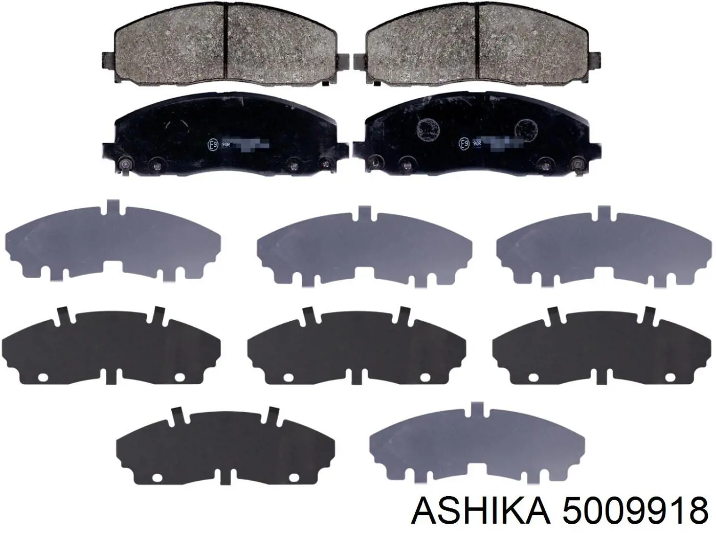 5009918 Ashika Klocki hamulcowe przednie tarczowe