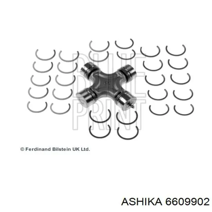 Krzyżak wału Carnada przedniego Ashika 6609902 cena, od 33,21 USD