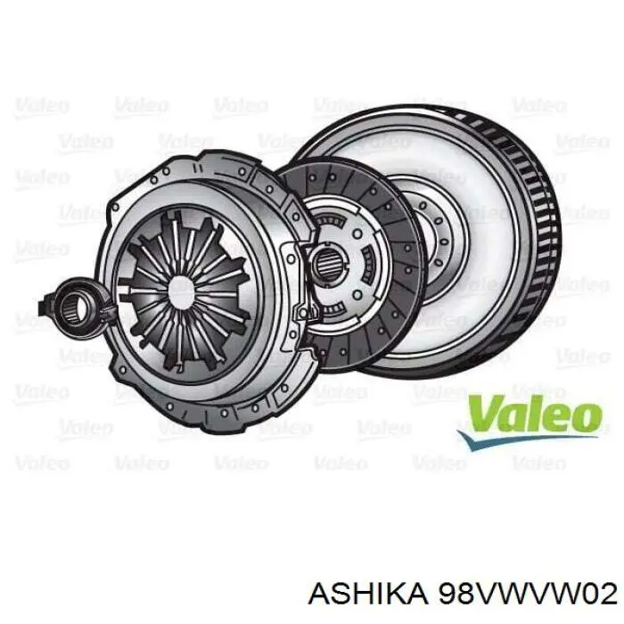 Zestaw sprzęgła (3 części) Ashika 98VWVW02 cena, od 339,91 USD