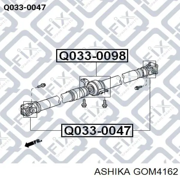 Łożysko podwieszane wału Cardana Ashika GOM4162 cena, od 47,43 USD