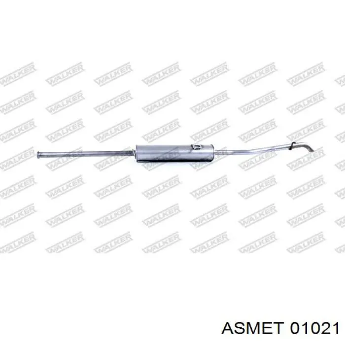 Do koszyka A1684902121 Mercedes Tłumik, tylna część