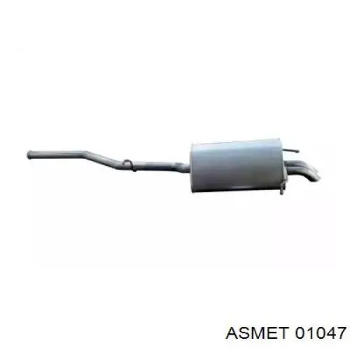 Do koszyka A2034901421 Mercedes Tłumik, tylna część