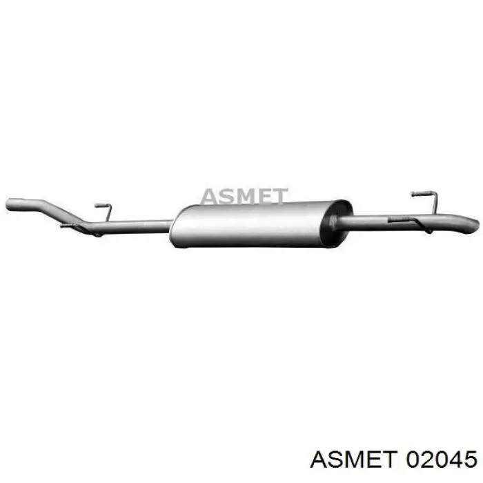 288231B Bosal Tłumik, środkowa część