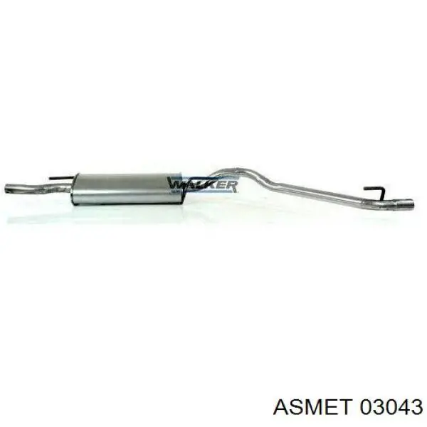 Do koszyka 1H6253609N VAG Tłumik, tylna część