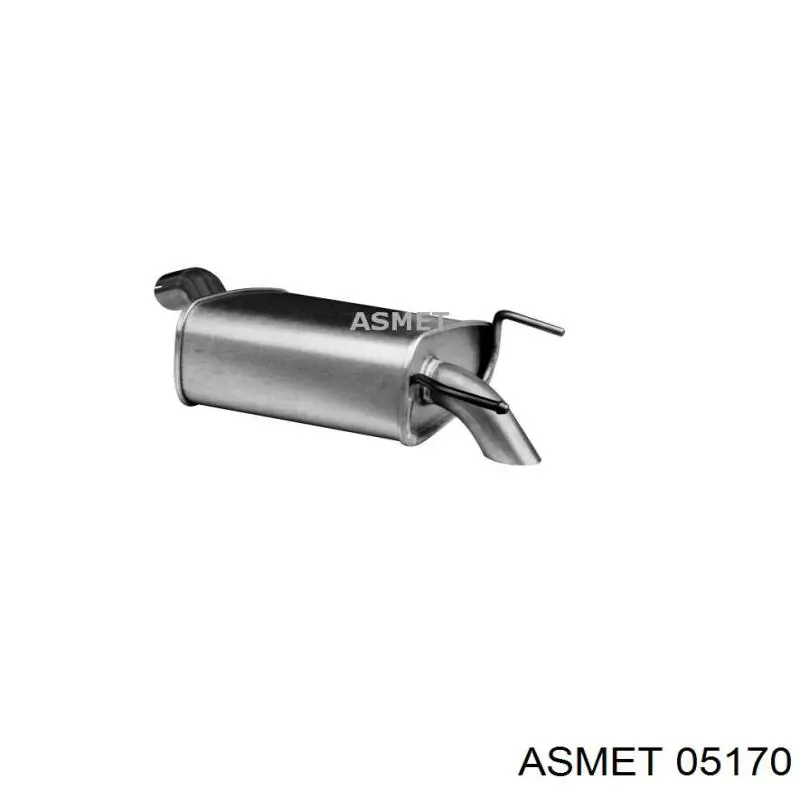 Do koszyka 5852179 Opel Tłumik, tylna część