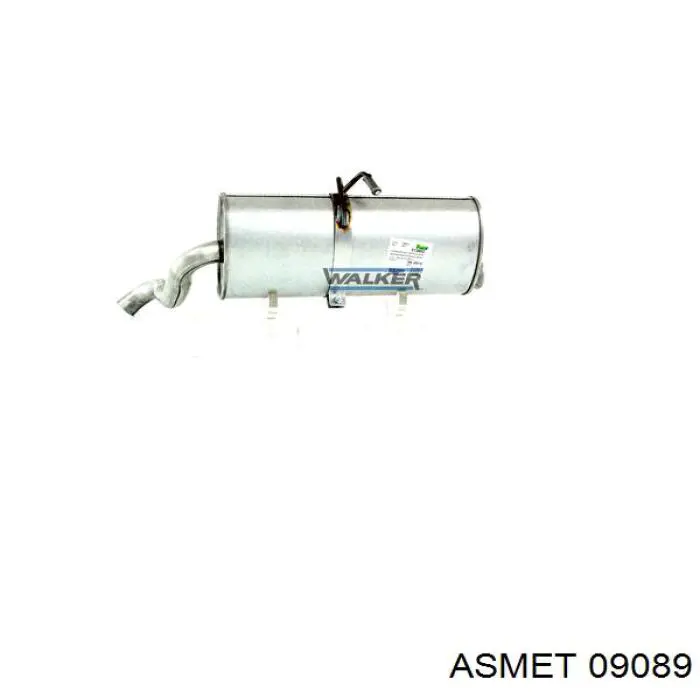 Tłumik, tylna część 09089 Asmet