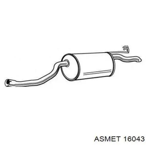 Do koszyka 7401 Polmostrow Tłumik, tylna część