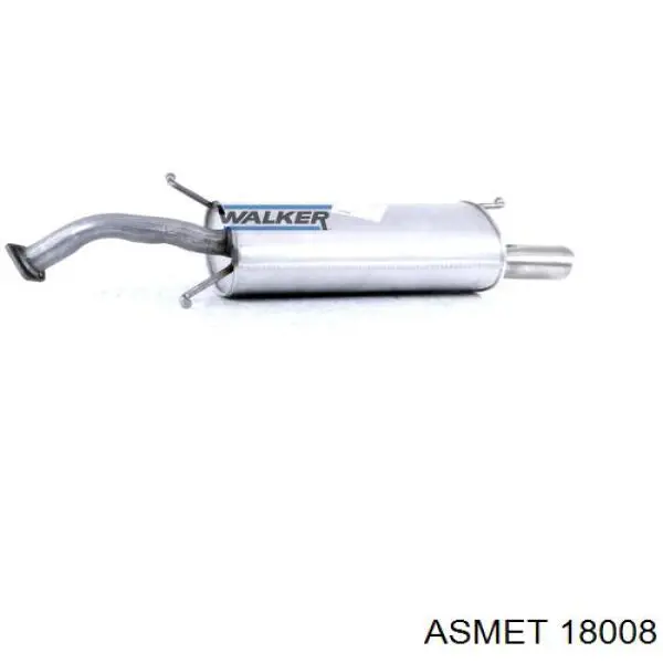 Do koszyka 18008 Asmet Tłumik, tylna część