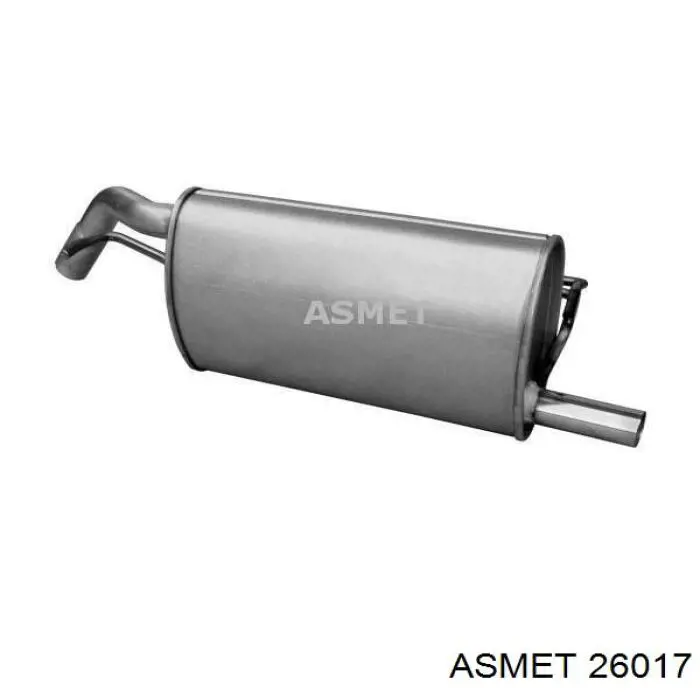 Do koszyka MN178257 Mitsubishi Tłumik, tylna część