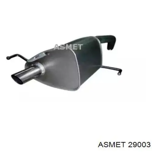 Do koszyka 46739672 Fiat/Alfa/Lancia Tłumik, tylna część