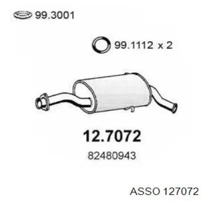 Tłumik, tylna część Fiat Croma I hatchback (154) (1985 - 1996) cena, od 208,14 USD