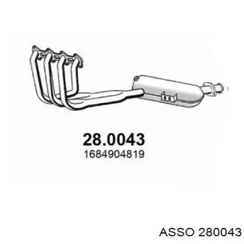 Konwerter-katalizator Mercedes A hatchback (W168) (1997 - 2004) cena, od 554,17 USD