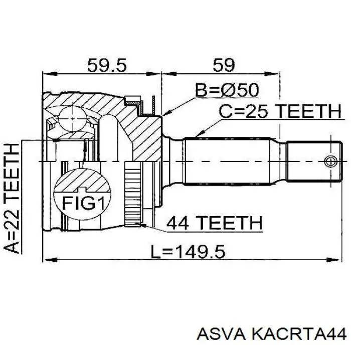 Przegub homokinetyczny przedni zewnętrzny BGA CV3606A cena, od 47,92 USD